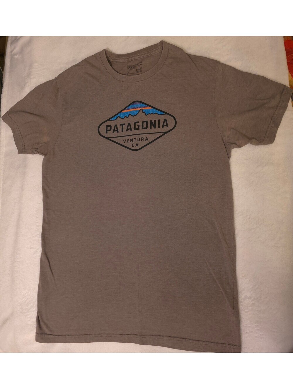 Patagonia taupe Water People graphic T-shirt